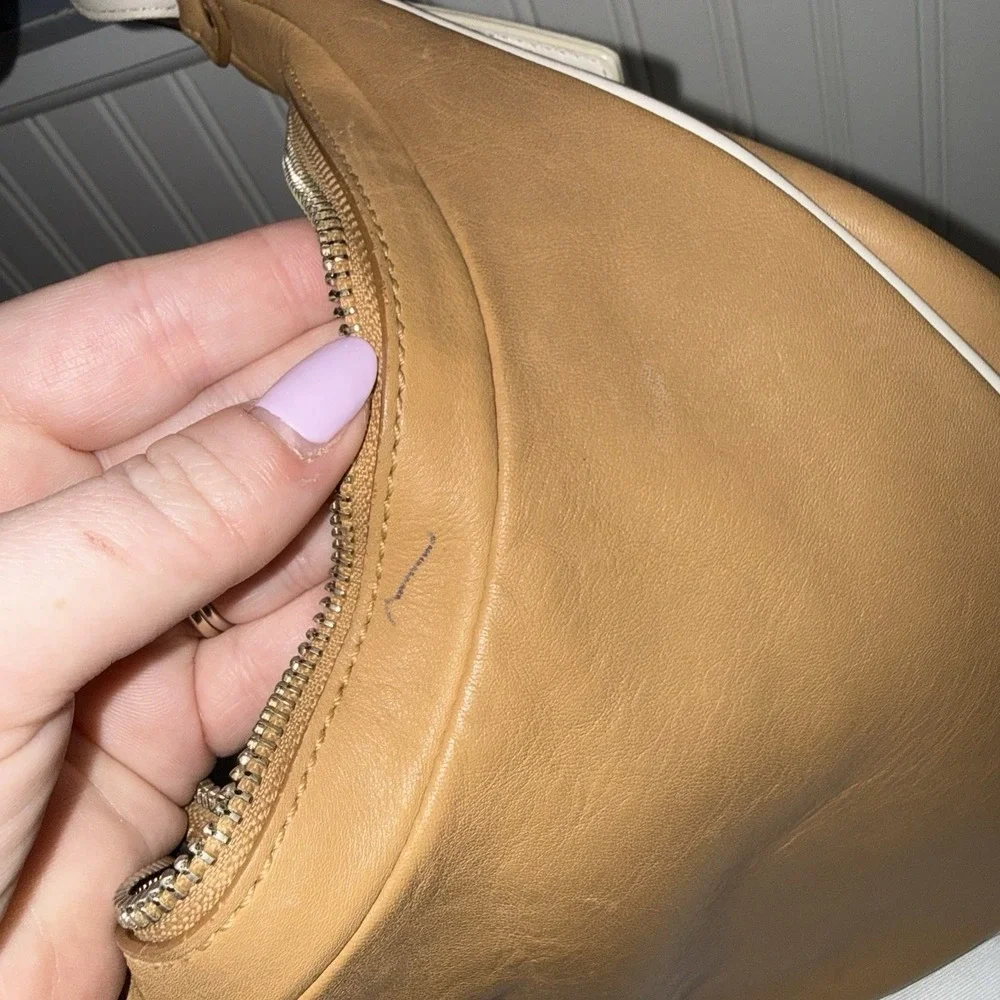 Vintage Coach Ergo Hobo Tan Beige Y2K Slouchy Shoulder Bag Crescent Purse 9591